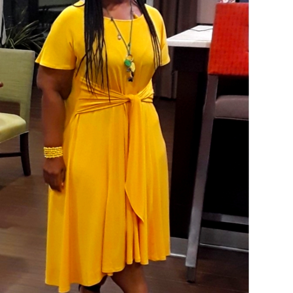 Mustard dress